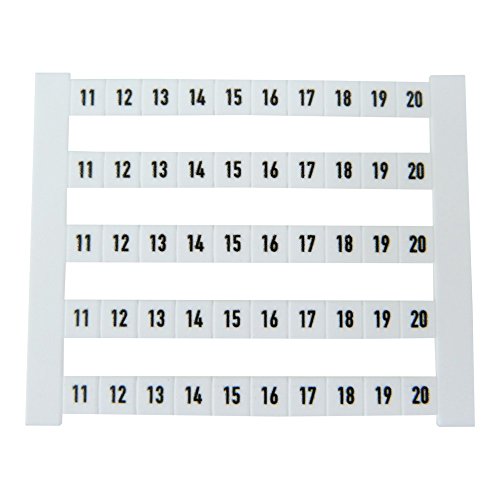 Klemmenmarkierer DEK 5 FWZ 11-20 523060011-500 Weiß Weidmüller von Weidmüller
