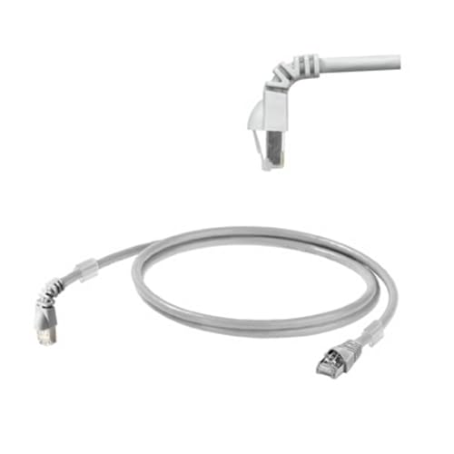 Weidmüller 1233160005 RJ45 Netzwerkkabel, Patchkabel CAT 6a S/FTP 0.50m Grau UL-Zertifiziert 1St. von Weidmüller