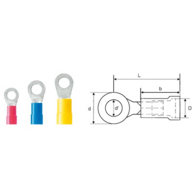 Weidmüller 9200240000 Ringkabelschuh Querschnitt Steckverbinder Quetschstecker B-Ware von Weidmüller