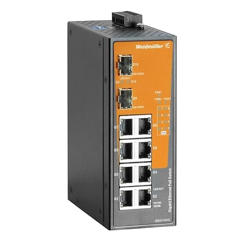 Weidmüller IE-SW-EL10-8GTPOE-2GESFP Industrial Ethernet Switch 10/100 / 1000MBit/s PoE-Funktion Weidmüller IE-SW-EL10-8GTPOE-2GESFP Industrial Ethernet Switch 10/100 / 1000MBit/s PoE-Funktion von Weidmüller