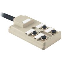 Weidmüller SAI-4-F 5P PUR 3M 9456320000 Sensor/Aktorbox passiv M12-Verteiler mit Metallgewinde 1St. von Weidmüller