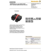 Weidmüller Stiftgehäuse-Kabel BV/SV Polzahl Gesamt 3 Rastermaß: 7.62mm 2549470000 28St. von Weidmüller