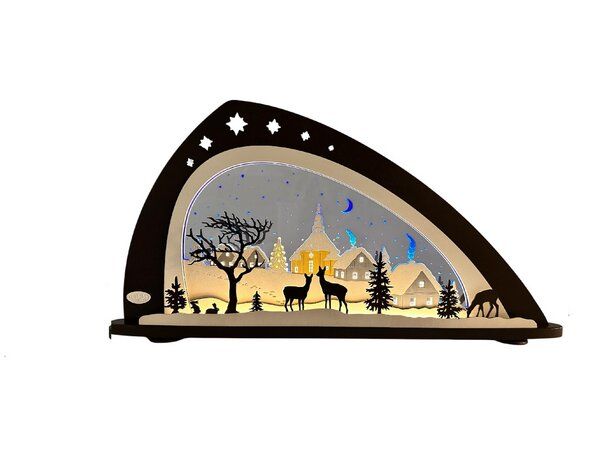 Weigla® Holzkunst Moderner LED- Schwibbogen "Stille Nacht " NEU von Weigla® Holzkunst