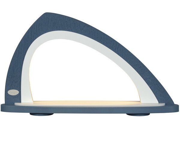 Weigla® Holzkunst Moderner asymmetrischer Schwibbogen zum Selberbestücken NEU mit LED von Weigla® Holzkunst