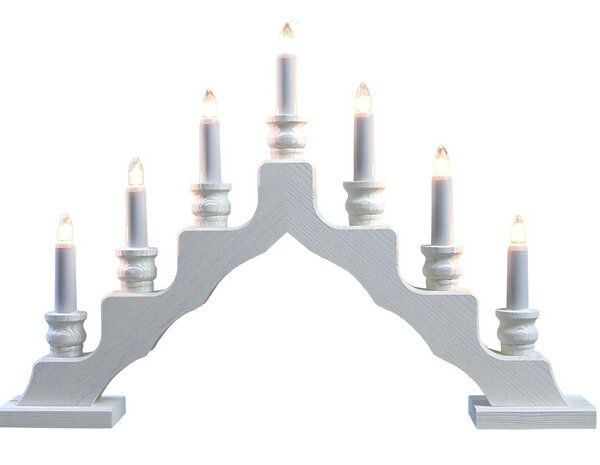 Weigla® Holzkunst Weigla Trendiger Schwedenleuchter, versch. Farben mit LED Beleuchtung von Weigla® Holzkunst