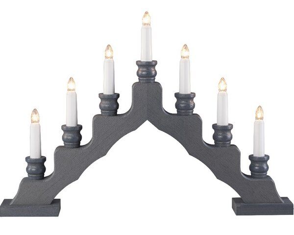 Weigla® Holzkunst Weigla Trendiger Schwedenleuchter, versch. Farben mit LED Beleuchtung von Weigla® Holzkunst