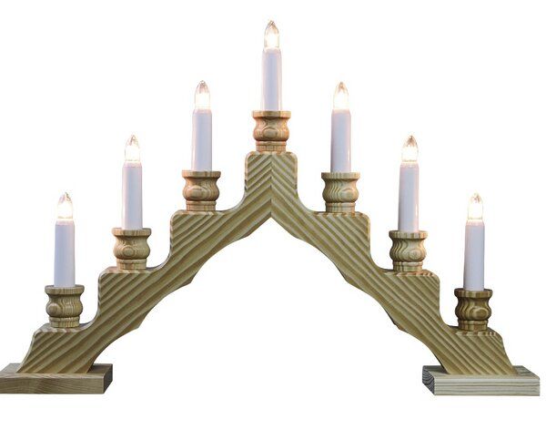 Weigla® Holzkunst Weigla Trendiger Schwedenleuchter, versch. Farben mit LED Beleuchtung von Weigla® Holzkunst