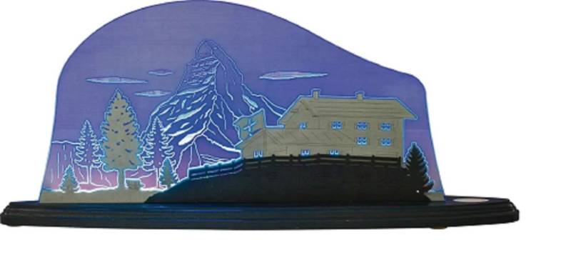 Weigla Bilderleuchte Moderne LED Motivleuchte Schwibbogen Matterhorn 3 D Effect Weigla Bilderleuchte Moderne LED Motivleuchte Schwibbogen Matterhorn 3 D Effect von Weigla