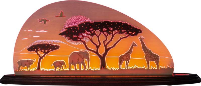 Weigla Bilderleuchte Moderne LED Motivleuchte Schwibbogen Safari 3 D Effect Weigla Bilderleuchte Moderne LED Motivleuchte Schwibbogen Safari 3 D Effect von Weigla