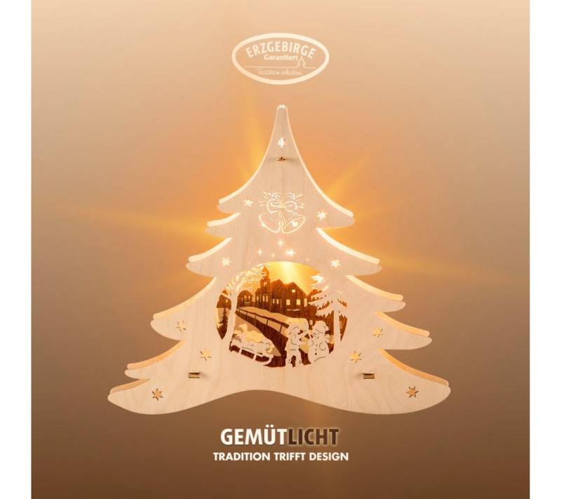 Weigla Dekobaum (1 St), Erzgebirge garantiert, Weihnachtsdeko Innen, Weihnachtsbeleuchtung von Weigla
