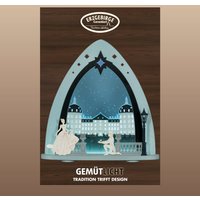 Weigla LED Lichterbogen "Moritzburg, moderne Lichterspitze aus Holz & Acrylglas,Made in Germany" 1 Stk. Erzgebirge garantiert, Weihnachtsdeko Innen, Weihnachtsbeleuchtung von Weigla