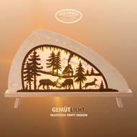 Weigla LED Lichterbogen "Rotwild, Holz Schwibbogen, Dekoleuchte, Herbstdeko, Made in Germany" 1 Stk. Erzgebirge garantiert, Weihnachtsdeko Innen, Weihnachtsbeleuchtung Weigla LED Lichterbogen "Rotwild, Holz Schwibbogen, Dekoleuchte, Herbstdeko, Made in Germany" 1 Stk. Erzgebirge garantiert, Weihnachtsdeko Innen, Weihnachtsbeleuchtung von Weigla