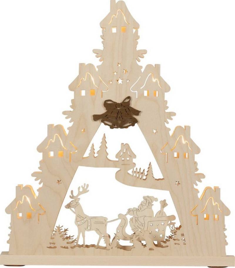 Weigla LED Schwibbogen Wunderschöne Lichterspitze 7-flammig -"Weihnachsmann auf Schlitten" Weigla LED Schwibbogen Wunderschöne Lichterspitze 7-flammig -"Weihnachsmann auf Schlitten" von Weigla