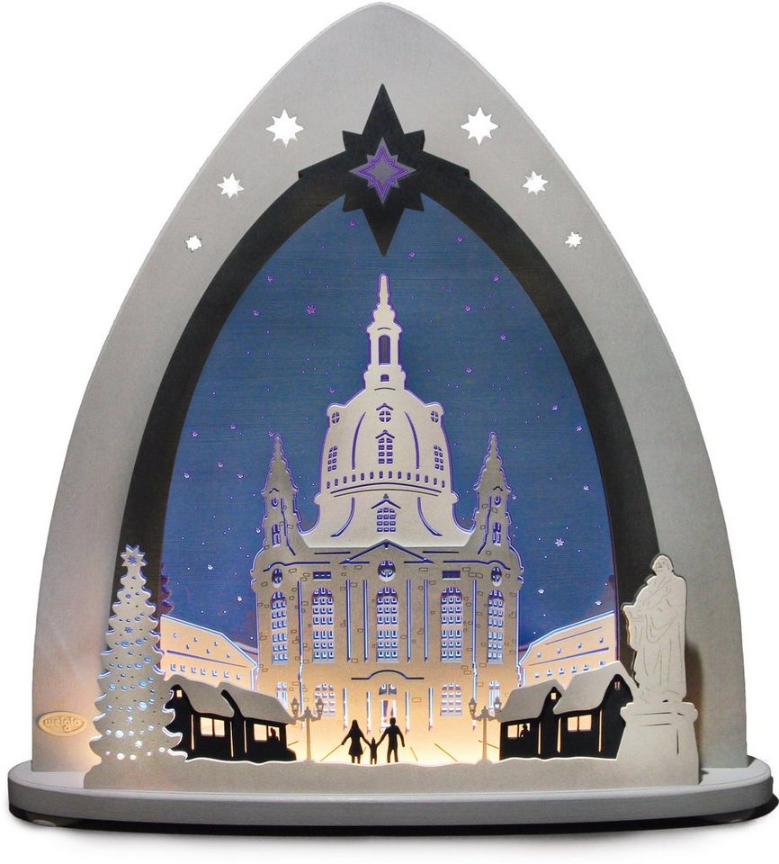 Weigla Lichterbogen Dresdner Frauenkirche, Weihnachtsdeko, in 3D Optik von Weigla