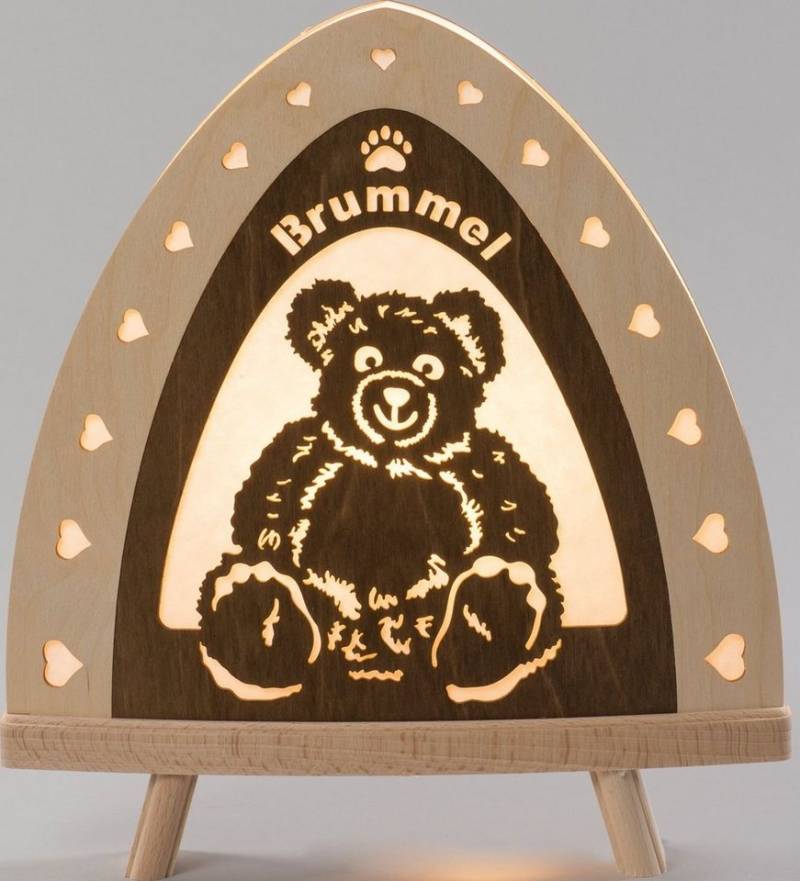 Weigla Lichterbogen Schwibbogen Standleuchte Brummel Bär mit LED Beleuchtung BxHxT von Weigla