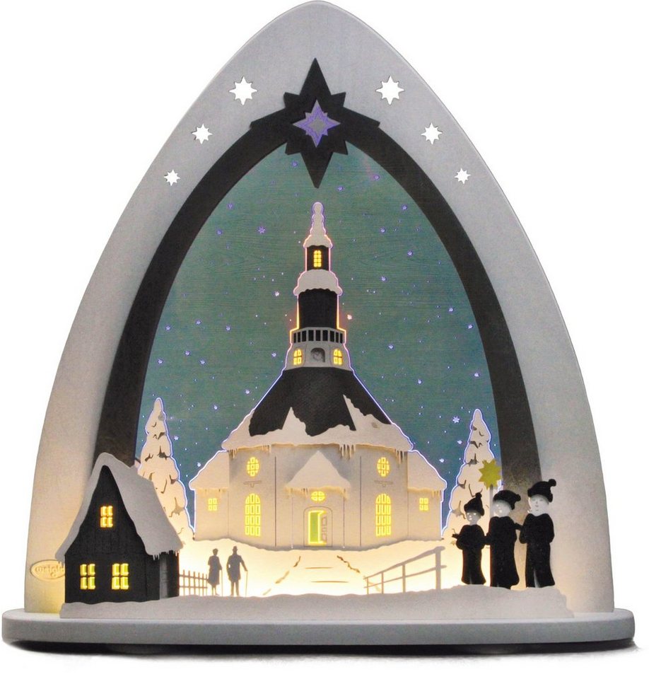 Weigla Lichterbogen Seiffener Kirche, Weihnachtsdeko, in 3D Optik von Weigla