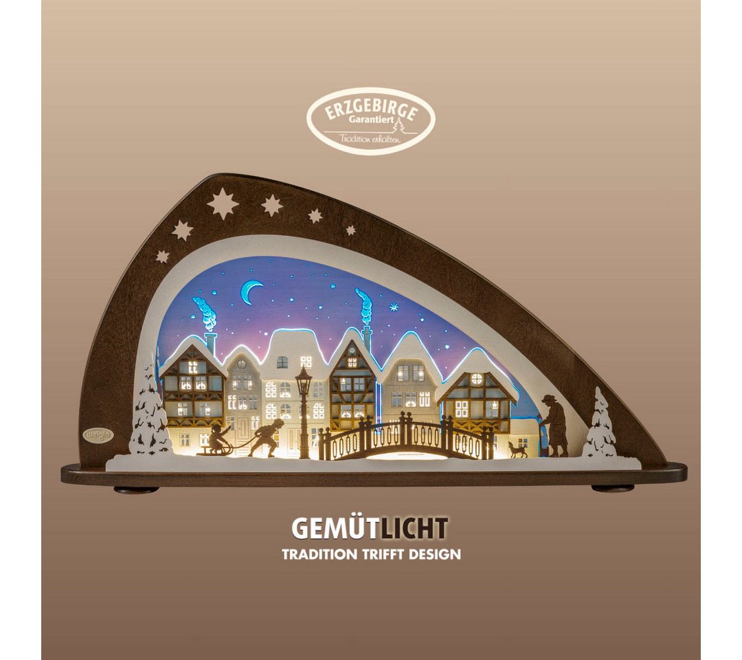 Weigla Lichterbogen LED Winter in der Altstadt, moderner Schwibbogen aus Holz & Acrylglas (1-tlg), Erzgebirge garantiert, Weihnachtsdeko Innen, Weihnachtsbeleuchtung Weigla Lichterbogen LED Winter in der Altstadt, moderner Schwibbogen aus Holz & Acrylglas (1-tlg), Erzgebirge garantiert, Weihnachtsdeko Innen, Weihnachtsbeleuchtung von Weigla