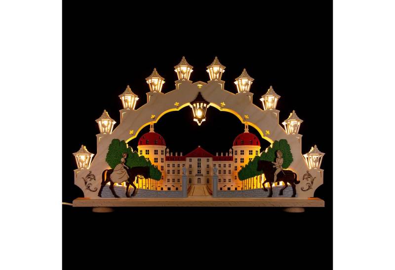 Weigla Schwibbogen Schwibbogen "Moritzburg" (66x41cm) von Weigla Holzkunst von Weigla