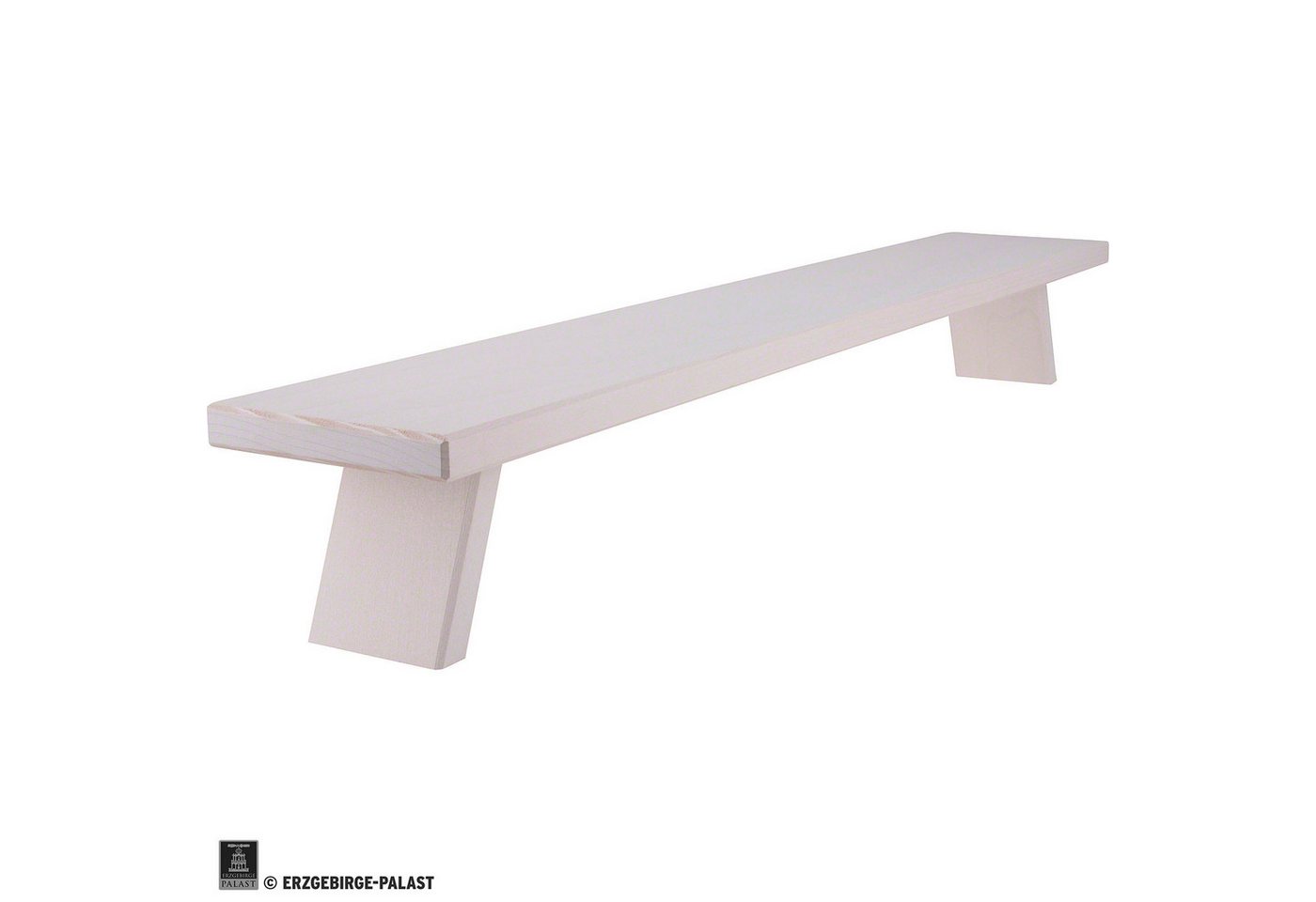 Weigla Schwibbogen Schwibbogenbank breit weiß (80x11x13cm) von Weigla Holzkunst von Weigla