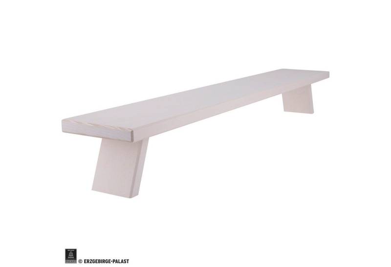 Weigla Schwibbogen Schwibbogenbank breit weiß (80x11x13cm) von Weigla Holzkunst von Weigla