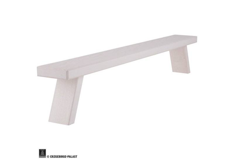 Weigla Schwibbogen Schwibbogenbank weiß (70x11x7,5cm) von Weigla Holzkunst von Weigla