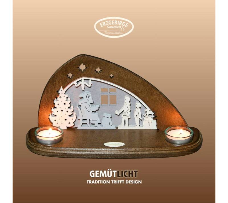 Weigla Teelichthalter (1 St), Erzgebirge garantiert, Weihnachtsdeko Innen, Weihnachtsbeleuchtung von Weigla