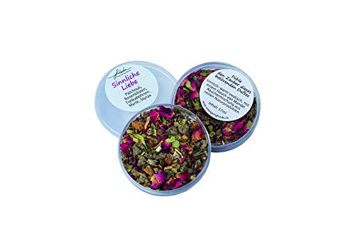 Räuchermischung Sinnliche Liebe 37 ml Dose; sinnlich-warm-exotisch mit einem Hauch von Mandeln von Weihrauch