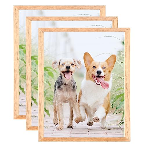 Weikani A5-Bilderrahmen, Eichenholz-Bilderrahmen, Urkundenrahmen für Wandmontage oder Tischdekoration,3 Stück, 15 x 21 cm Weikani A5-Bilderrahmen, Eichenholz-Bilderrahmen, Urkundenrahmen für Wandmontage oder Tischdekoration,3 Stück, 15 x 21 cm von Weikani