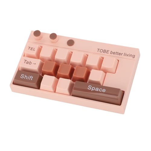 Computer-Tastatur-Ornament, Glattere Dekoration, Mechanische Tastatur-Ornament-Sets für den Desktop (Kaffee) von Weikeya