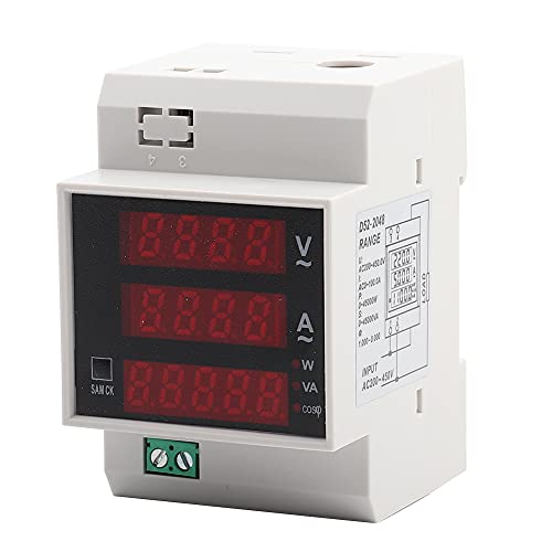 Power Factor Meter, Voltage Current Power Factor Meter Hochpräzises LED-Leistungsfaktormessgerät zur Messung von Wechselspannung und -strom(AC200-450/100A) von Weikeya