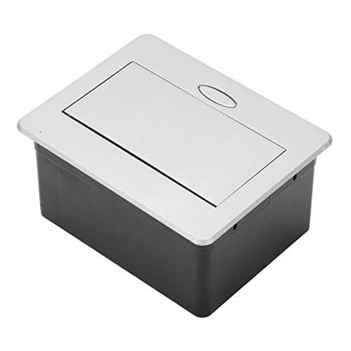 Steckdosen-Anschlussbox, US-Standard 110–240 V Aluminiumlegierung und hochtemperaturbeständige Desktop-Steckdosenleiste für Konferenzräume von Weikeya