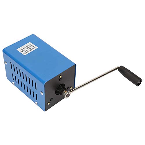 Weikeya Kurbelgeneratoren Nat¨¹rlicher Handkurbelgenerator, Kurbelgenerator Kurbelgenerator Handkurbel Generator Notstromversorgung 20W 2000RPM Metall hergestellt von Weikeya