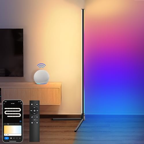 Weilim RGB Stehlampe Wohnzimmer,156CM Smart LED Stehlampe Dimmbar mit Fernbedienung und Timer Kompatibel mit Alexa, Google Assistant - 16 Millionen Farben, Musikmodi, DIY Modus Weilim RGB Stehlampe Wohnzimmer,156CM Smart LED Stehlampe Dimmbar mit Fernbedienung und Timer Kompatibel mit Alexa, Google Assistant - 16 Millionen Farben, Musikmodi, DIY Modus von Weilim