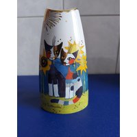 Göbel Rosina Wachtmeister Kerzenhalter-Summertime in The Garden-Ca. 20 cm von Weimahporzellan