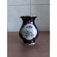 Wallendorf-~Porzellan Vase-~Kobalt Medalion-~10 cm Wallendorf-~Porzellan Vase-~Kobalt Medalion-~10 cm von Weimahporzellan