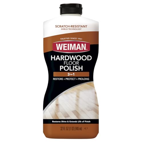 Weiman 123 Politur Polieren & Wiederherstellen von Stark Beanspruchten Hartholzböden, Natürlicher Glanz, Entfernt Kratzer, Hinterlässt Eine Schutzschicht, 798ml Volumen von Weiman