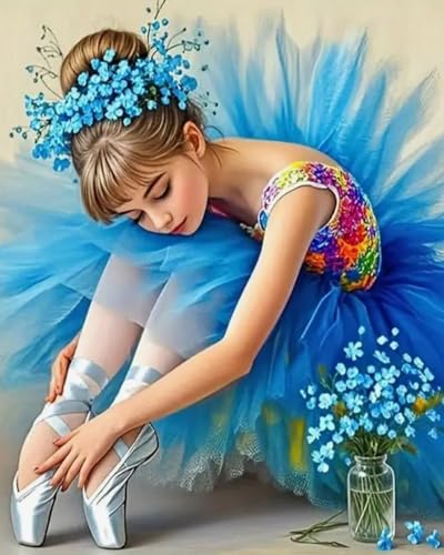 Weiniuniu Kreuzstich Stickpackung Ballerina DIY Stickvorlagen Stickbilder 11CT Vorgedruckt Kreuzstich Set für Anfänger Home Decor 40x50 cm Weiniuniu Kreuzstich Stickpackung Ballerina DIY Stickvorlagen Stickbilder 11CT Vorgedruckt Kreuzstich Set für Anfänger Home Decor 40x50 cm von Weiniuniu