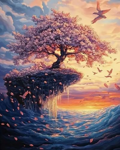 Weiniuniu Kreuzstich Stickpackung Baum auf der Klippe DIY Stickvorlagen Stickbilder 11CT Vorgedruckt Kreuzstich Set für Anfänger Home Decor 40x50 cm Weiniuniu Kreuzstich Stickpackung Baum auf der Klippe DIY Stickvorlagen Stickbilder 11CT Vorgedruckt Kreuzstich Set für Anfänger Home Decor 40x50 cm von Weiniuniu