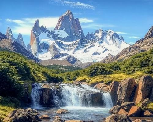 Weiniuniu Kreuzstich Stickpackung Bergwasserfall DIY Stickvorlagen Stickbilder 11CT Vorgedruckt Kreuzstich Set für Anfänger Home Decor 40x50 cm Weiniuniu Kreuzstich Stickpackung Bergwasserfall DIY Stickvorlagen Stickbilder 11CT Vorgedruckt Kreuzstich Set für Anfänger Home Decor 40x50 cm von Weiniuniu