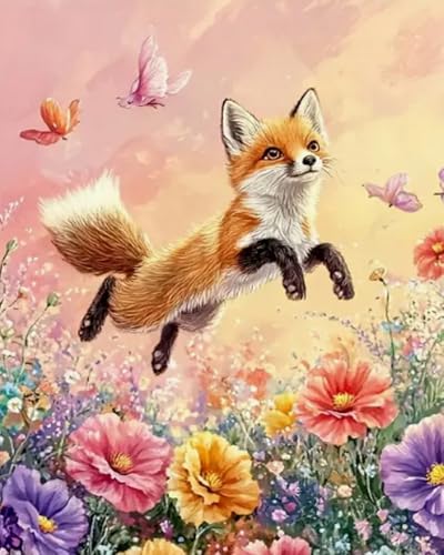 Weiniuniu Kreuzstich Stickpackung Blumen-Seefuchs DIY Stickvorlagen Stickbilder 11CT Vorgedruckt Kreuzstich Set für Anfänger Home Decor 40x50 cm Weiniuniu Kreuzstich Stickpackung Blumen-Seefuchs DIY Stickvorlagen Stickbilder 11CT Vorgedruckt Kreuzstich Set für Anfänger Home Decor 40x50 cm von Weiniuniu