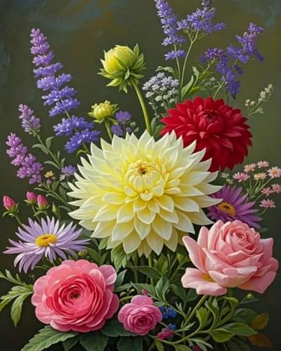 Weiniuniu Kreuzstich Stickpackung Bunte Blumen DIY Stickvorlagen Stickbilder 11CT Vorgedruckt Kreuzstich Set für Anfänger Home Decor 40x50 cm Weiniuniu Kreuzstich Stickpackung Bunte Blumen DIY Stickvorlagen Stickbilder 11CT Vorgedruckt Kreuzstich Set für Anfänger Home Decor 40x50 cm von Weiniuniu