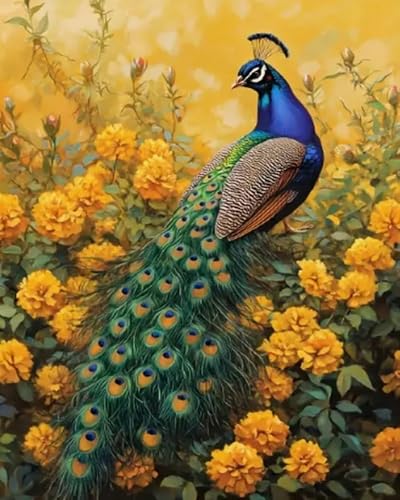 Weiniuniu Kreuzstich Stickpackung Gelbe Pfauenblüten DIY Stickvorlagen Stickbilder 11CT Vorgedruckt Kreuzstich Set für Anfänger Home Decor 50x70 cm Weiniuniu Kreuzstich Stickpackung Gelbe Pfauenblüten DIY Stickvorlagen Stickbilder 11CT Vorgedruckt Kreuzstich Set für Anfänger Home Decor 50x70 cm von Weiniuniu