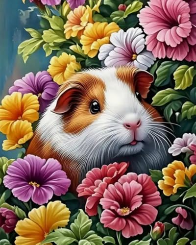 Weiniuniu Kreuzstich Stickpackung Hamsterblumen DIY Stickvorlagen Stickbilder 11CT Vorgedruckt Kreuzstich Set für Anfänger Home Decor 50x70 cm Weiniuniu Kreuzstich Stickpackung Hamsterblumen DIY Stickvorlagen Stickbilder 11CT Vorgedruckt Kreuzstich Set für Anfänger Home Decor 50x70 cm von Weiniuniu