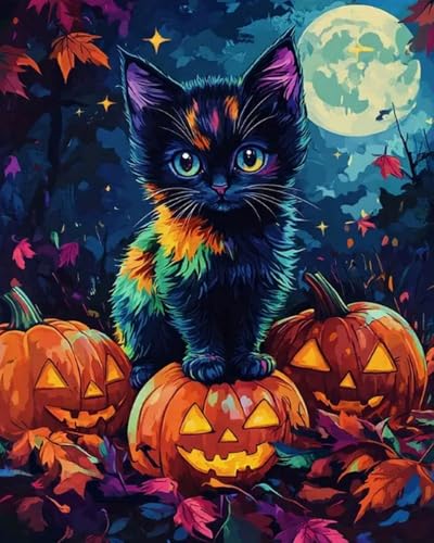 Weiniuniu Kreuzstich Stickpackung Kürbiskatze DIY Stickvorlagen Stickbilder 11CT Vorgedruckt Kreuzstich Set für Anfänger Home Decor 50x70 cm Weiniuniu Kreuzstich Stickpackung Kürbiskatze DIY Stickvorlagen Stickbilder 11CT Vorgedruckt Kreuzstich Set für Anfänger Home Decor 50x70 cm von Weiniuniu