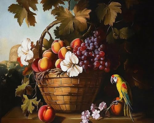 Weiniuniu Kreuzstich Stickpackung Obst im Korb DIY Stickvorlagen Stickbilder 11CT Vorgedruckt Kreuzstich Set für Anfänger Home Decor 50x70 cm Weiniuniu Kreuzstich Stickpackung Obst im Korb DIY Stickvorlagen Stickbilder 11CT Vorgedruckt Kreuzstich Set für Anfänger Home Decor 50x70 cm von Weiniuniu