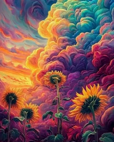 Weiniuniu Kreuzstich Stickpackung Sonnenblumen DIY Stickvorlagen Stickbilder 11CT Vorgedruckt Kreuzstich Set für Anfänger Home Decor 50x70 cm Weiniuniu Kreuzstich Stickpackung Sonnenblumen DIY Stickvorlagen Stickbilder 11CT Vorgedruckt Kreuzstich Set für Anfänger Home Decor 50x70 cm von Weiniuniu