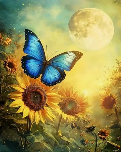 Weiniuniu Kreuzstich Stickpackung Sonnenblumenschmetterling DIY Stickvorlagen Stickbilder 11CT Vorgedruckt Kreuzstich Set für Anfänger Home Decor 40x50 cm Weiniuniu Kreuzstich Stickpackung Sonnenblumenschmetterling DIY Stickvorlagen Stickbilder 11CT Vorgedruckt Kreuzstich Set für Anfänger Home Decor 40x50 cm von Weiniuniu