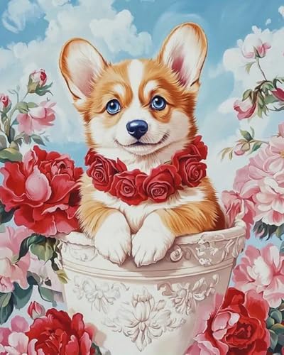 Weiniuniu Kreuzstich Stickpackung Tier-Hund DIY Stickvorlagen Stickbilder 11CT Vorgedruckt Kreuzstich Set für Anfänger Home Decor 50x70 cm Weiniuniu Kreuzstich Stickpackung Tier-Hund DIY Stickvorlagen Stickbilder 11CT Vorgedruckt Kreuzstich Set für Anfänger Home Decor 50x70 cm von Weiniuniu