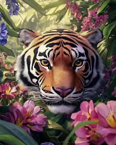 Weiniuniu Kreuzstich Stickpackung Tiertiger DIY Stickvorlagen Stickbilder 11CT Vorgedruckt Kreuzstich Set für Anfänger Home Decor 40x50 cm Weiniuniu Kreuzstich Stickpackung Tiertiger DIY Stickvorlagen Stickbilder 11CT Vorgedruckt Kreuzstich Set für Anfänger Home Decor 40x50 cm von Weiniuniu