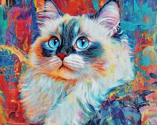 Weiniuniu Kreuzstich Stickpackung Zierkatze DIY Stickvorlagen Stickbilder 11CT Vorgedruckt Kreuzstich Set für Anfänger Home Decor 50x70 cm Weiniuniu Kreuzstich Stickpackung Zierkatze DIY Stickvorlagen Stickbilder 11CT Vorgedruckt Kreuzstich Set für Anfänger Home Decor 50x70 cm von Weiniuniu